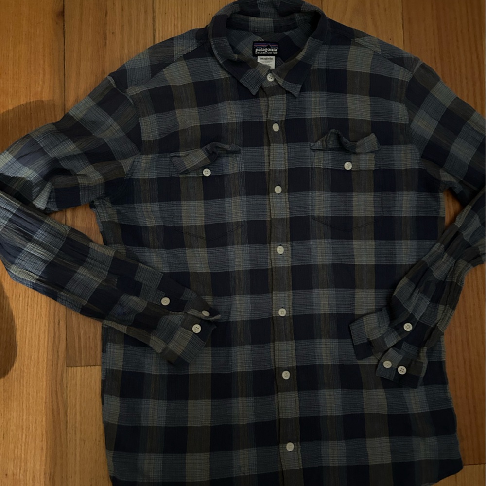 Blue Patagonia Button-up